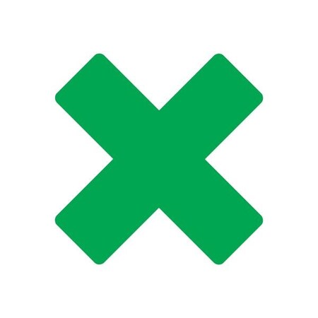 Ergomat DuraStripe Mean Lean 9.5inx9.5inx3.5in Round Xfts Green, 12PK DSML-XR9.5-G-KIT